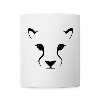Big cat gaze – l’élégance avec le mordant - Mug blanc - blanc - Devant