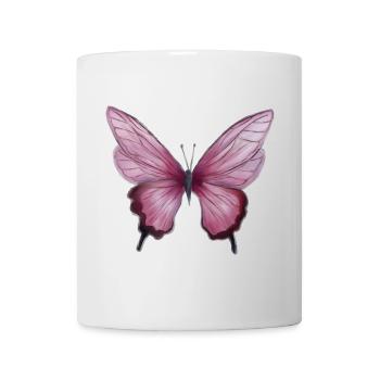 Soft Pink Watercolor Butterfly - Mug - white - Front