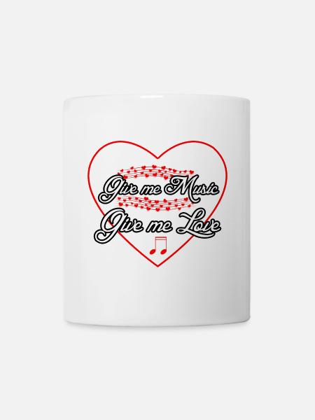 Musik Liebe Musiker Musical Sprüche - Tasse - Weiß