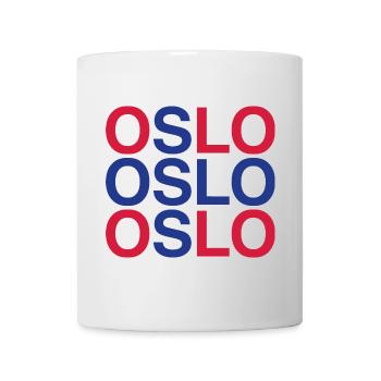 OSLO Norwegian Flag - Norwegen - Norway - Mug - white - Front