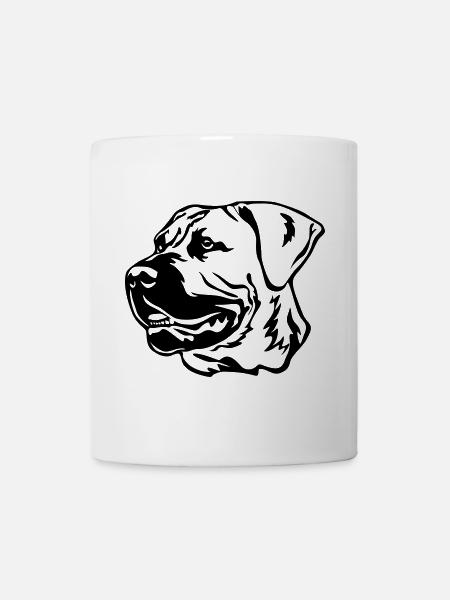 Boerboel Kopf - Tasse - Weiß