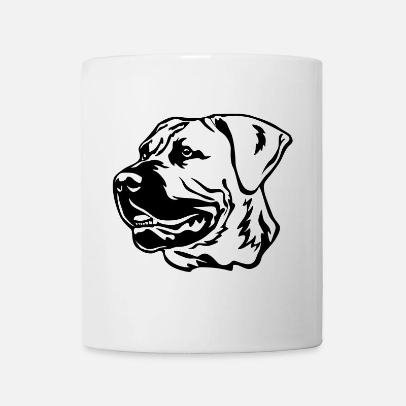 Boerboel Kopf - Tasse - Weiß