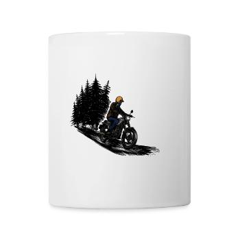 Motorwear Rider Wald - Tasse - Weiß - Vorne