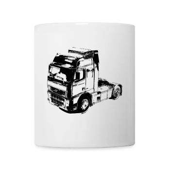 Truck truck driver tractor ci'ar'wka un camion - Mug - white - Front