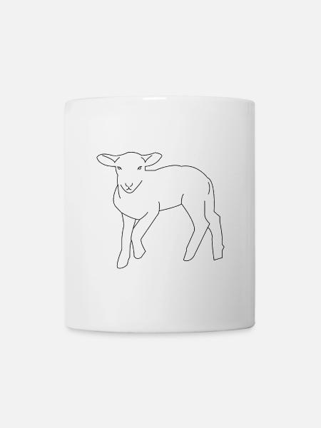 Agneau - Mug blanc - blanc