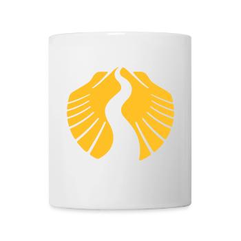Jakobsweg Muschel | Pilgermuschel Camino Santiago - Tasse - Weiß - Vorne