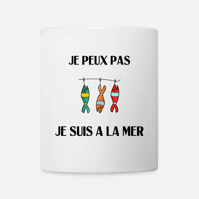 JE PEUX PAS. MER. VACANCES. VOYAGE. ETE. SOLEIL - Mug blanc - blanc