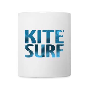 KITESURF 2021 blau - Tasse - Weiß - Vorne