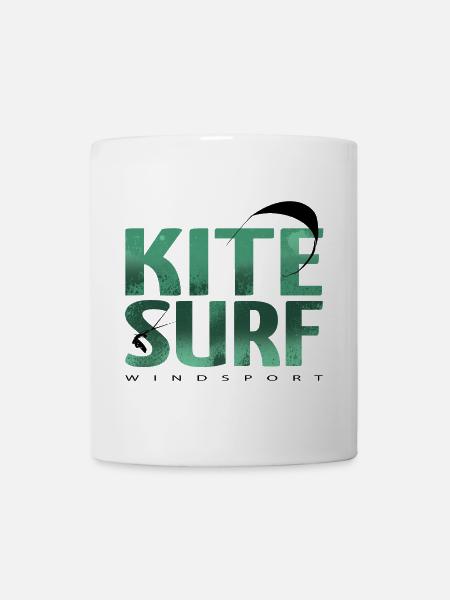KITESURF 2021 vert - Mug blanc - blanc