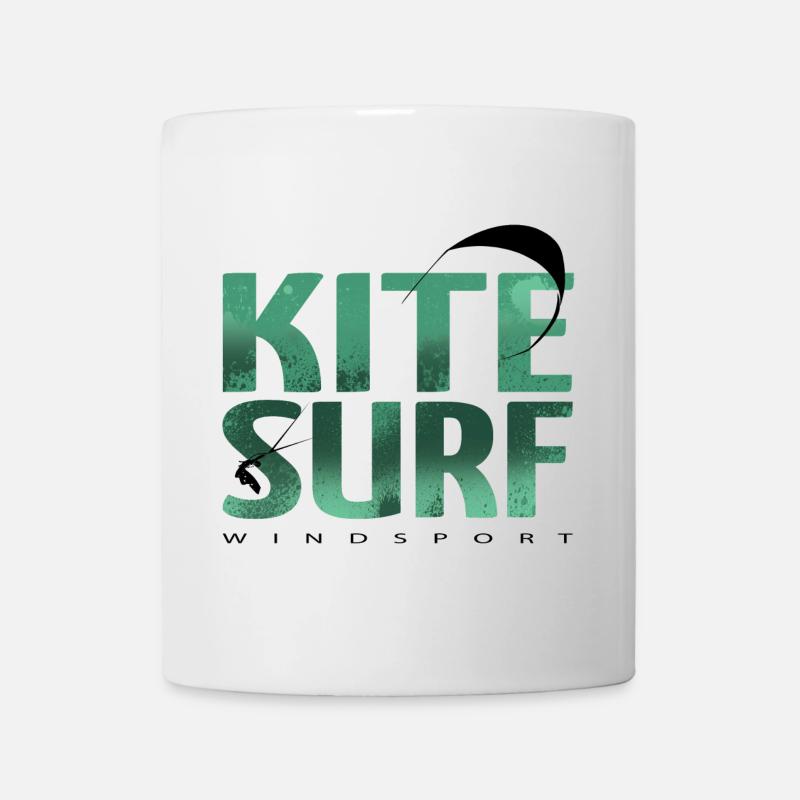 KITESURF 2021 vert - Mug blanc - blanc