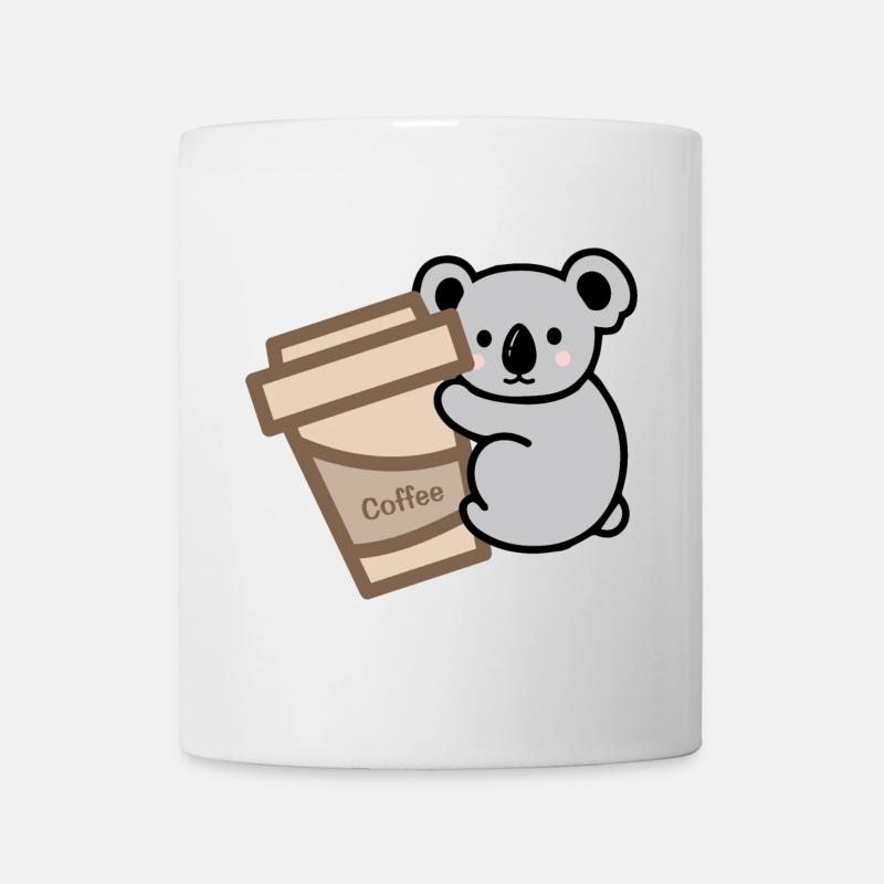 Koala braucht Kaffee - Tasse - Weiß