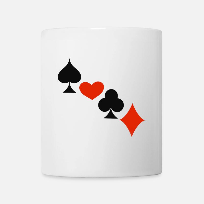 La chance dans le jeu ... | Cartes à jouer | Cadeau - Mug blanc - blanc