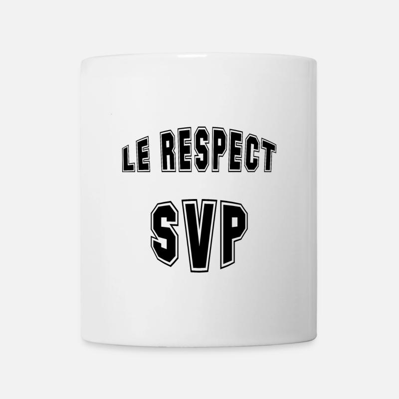 les respect - Mug blanc - blanc