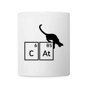Cat (Calcium, Astat)(Katze) - Tasse - Weiß - Vorne