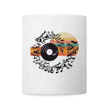 Retro Vinyl Rhythm Stripes - Mug - white - Front