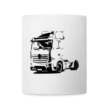 Deutscher LKW - Tasse - Weiß - Vorne