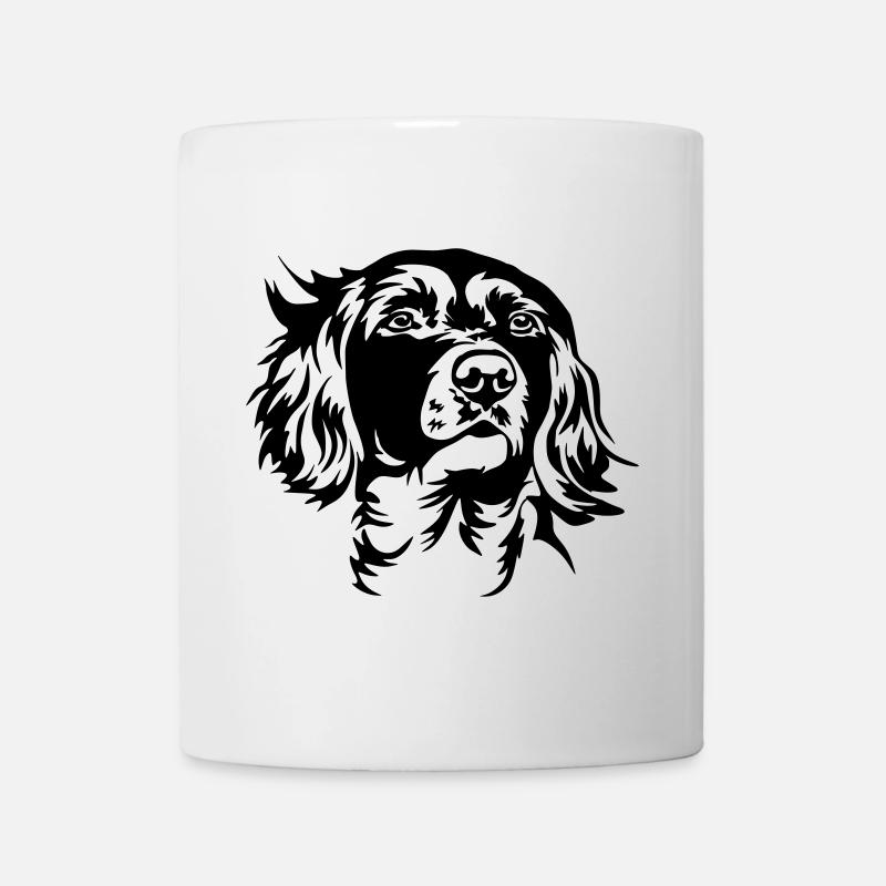Münsterländer Kopf - Tasse - Weiß