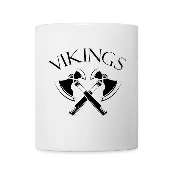 vikings vikings axe axes nordmann denmark logo - Mug - white - Front