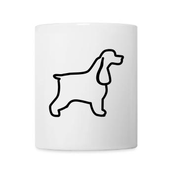 Plan cocker anglais - Mug blanc - blanc - Devant