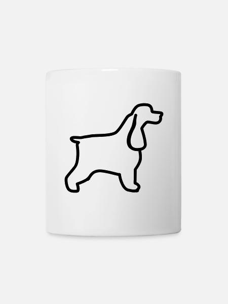 Plan cocker anglais - Mug blanc - blanc