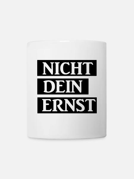 Abstraktes Retro-Muster auf dunklem Hintergrund - Tasse - Weiß