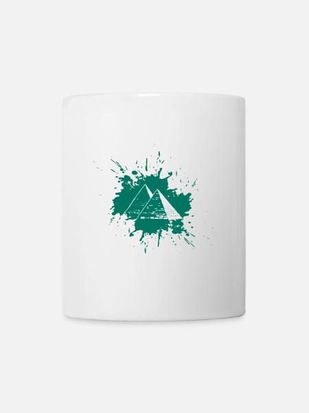 Pyramides d’éclaboussures - Mug blanc - blanc