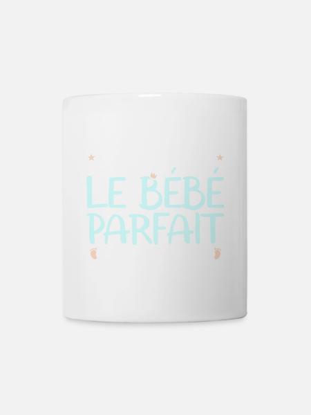 Et dieu créa le bébé parfait body mignon naissance - Mug blanc - blanc