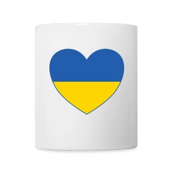 Ukraine Flag Heart - Mug - white - Front