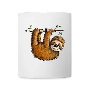 Petit paresseux I Animaux effrayants I Paresseux - Mug blanc - blanc - Devant