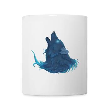 Howling Blue Wolf - Guide Loup Bleu - Mug - white - Front