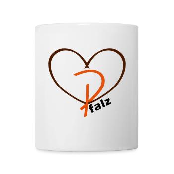 Pfalzlust - Herz der Pfalz - Tasse - Weiß - Vorne
