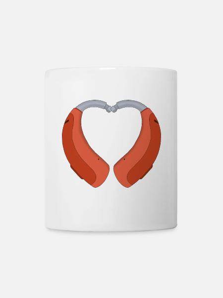 Heart Shaped Hearing Aid - Mug - white