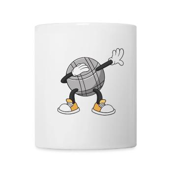 Dabbing Boulekugeln für Bouler boulen Boulesport - Tasse - Weiß - Vorne