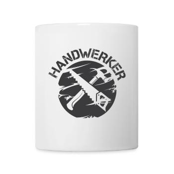 handwerker handwerk bau tischler schreiner symbol - Tasse - Weiß - Vorne