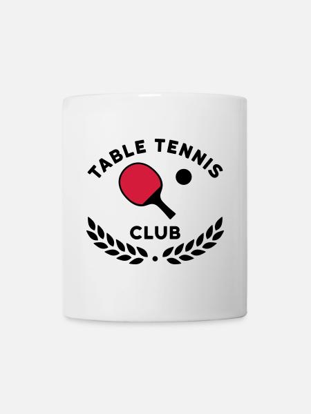Club de tennis de table (raquettes de tennis de table) - Mug blanc - blanc