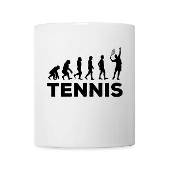 Évolution Tennis, Cadeau Joueur De Tennis - Mug blanc - blanc - Devant