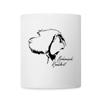 BOHEMIAN RAUHBART Profil Chiens Wilsigns - Mug blanc - blanc - Devant
