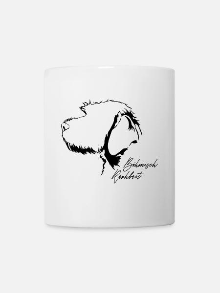 BÖHMISCH RAUHBART Profil Hunde Hund Wilsigns - Tasse - Weiß