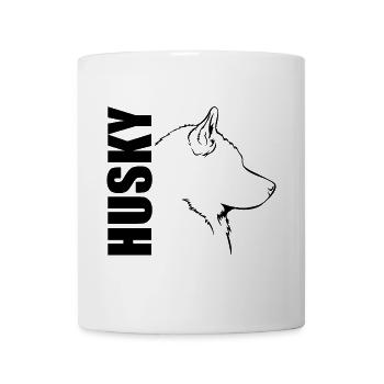 PROFIL HUSKY Chiens Chiens Wilsigns Chiens de traîneau - Mug blanc - blanc - Devant