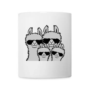 Lama Family Parents Child - Mug - white - Front
