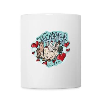 Verrückter Hühnerhaufen - Tasse - Weiß - Vorne