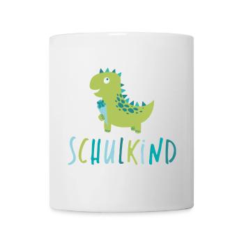 Schulkind - Dino - Tasse - Weiß - Vorne