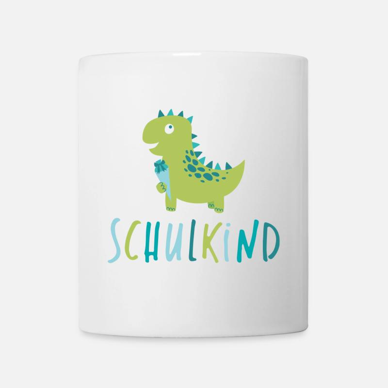 Schulkind - Dino - Tasse - Weiß