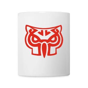Red owl head - Mug - white - Front