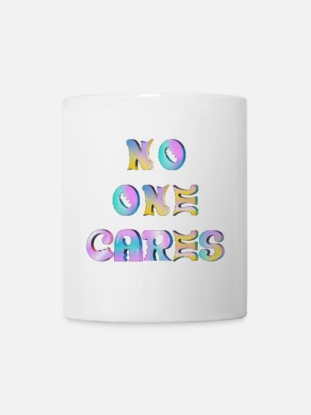 No one cares - Mug - white