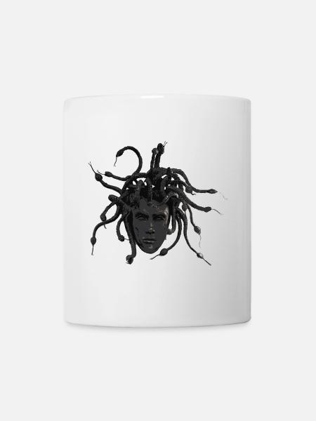 dark medusahead - Tasse - Weiß