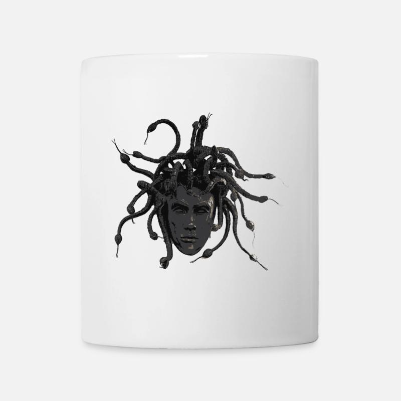 dark medusahead - Tasse - Weiß