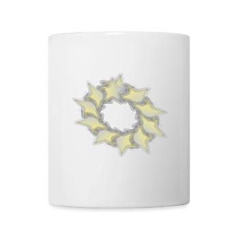 Muster Sternenkreis effect - Tasse - Weiß - Vorne
