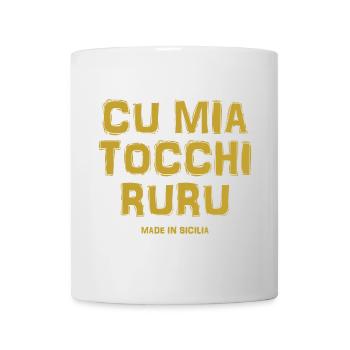 t-shirt Sicily t-shirt Sicilian trinacria - Mug - white - Front