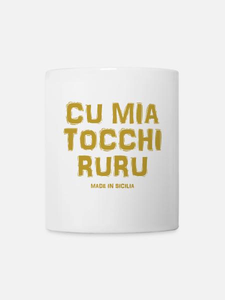 t-shirt Sicile t-shirt Trinacria sicilienne - Mug blanc - blanc